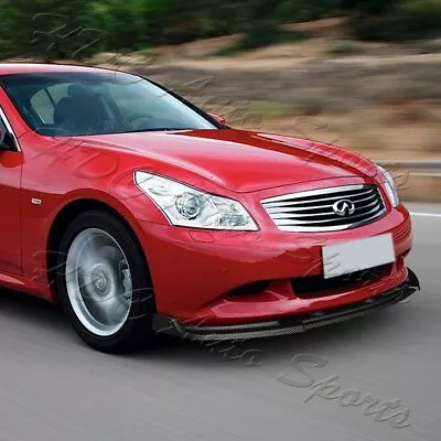 For 10-13 Infiniti G37 Sedan 4DR Carbon Look Front Bumper Splitter Spoiler Lip • $84.99