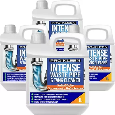 ProKleen Intense Waste Pipe And Tank Cleaner 4L Odour Remover Caravans Motorhome • £22.95