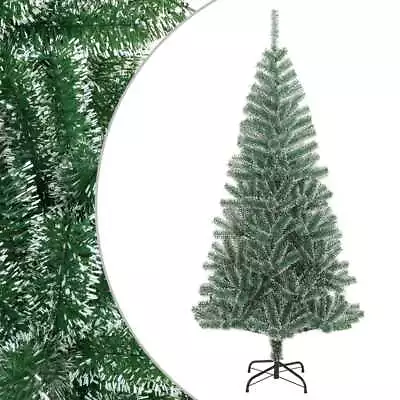 Artificial Christmas Tree With Flocked Snow Green 120  M2E2 • $58.58