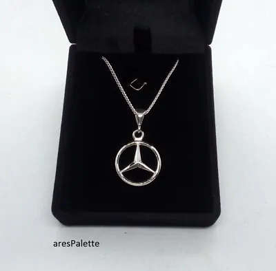Mercedes Benz Necklace - Car Jewelry - 925 Silver Handmade • $60.43