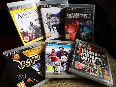 £18 • Buy 6 Playstation PS3 Assassins Creed Infamous 2 Grand Theft  007 FIFA White Knight 