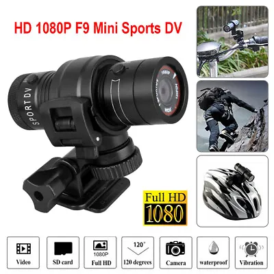 Mini Sports DV Camera Full HD 1080P Motor Cycle Helmet Action Camera Waterproof • $28.93