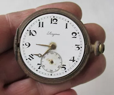 VINTAGE LONGINES Cal. 18.26 POCKET WATCH NOT RUNNING FOR RESTORE OR PARTS • $69