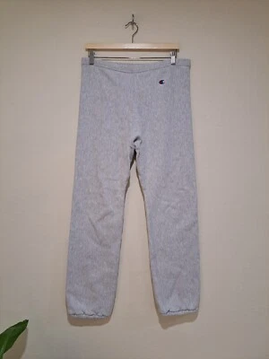 $23.09 • Buy Vintage 80's Champion Reverse Weave Warmup Sweat Pants Medium Gray