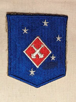 SCARCE ORIGINAL WW2 USMC 1st MARINE AMPHIBIOUS CORPS ARTILLERY BATTALION PATCH • $125