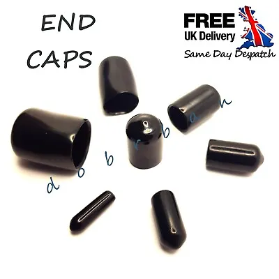 END CAP COVERS For BOLTS TUBES ROD THREAD BAR SCREWS SILICONE RUBBER VINYL PVC • £2.96