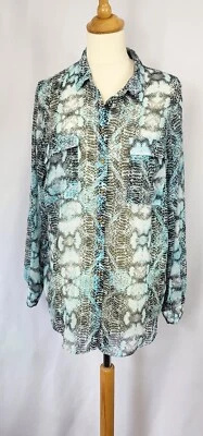 £11 • Buy Marks And Spencer Snakeskin Blouse Size 16