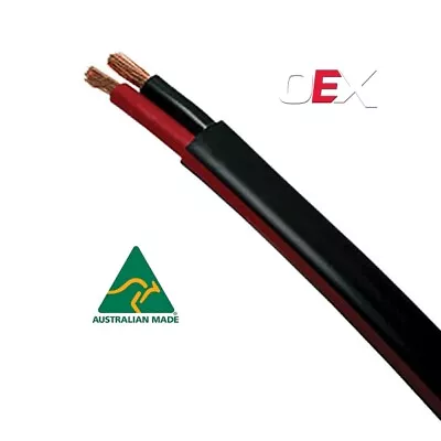 Automotive Twin Core Cable Black / Red 2mm 3mm 4mm 5mm 6mm 8 B&S Trailer • $64.95