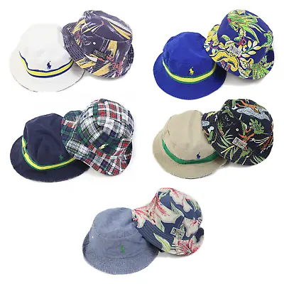 Polo Ralph Lauren Reversible Safari Bucket Hats Caps W/pony Floral Aloha • $39.99