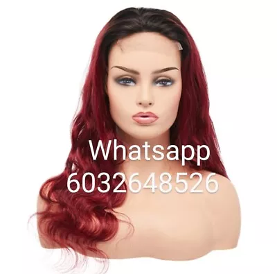 99j Burgundy Lace Front Wigs Human Hair 13x6 HD Lace Front Wigs Human 26 Inch • $385