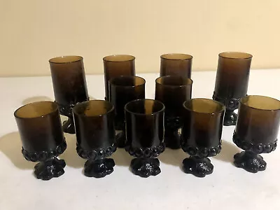 Vintage Tiffin Franciscan Madeira Glasses Smoke Brown Great Individually Sold • $15