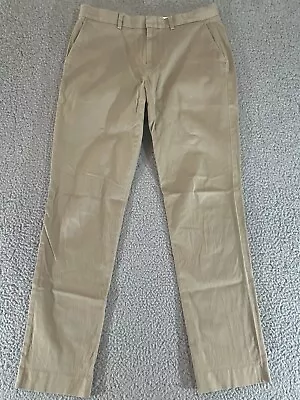 J Crew Pants Mens 34x34 Khaki Tan Chino Ludlow Slim Flat Slacks Trousers • $24.99