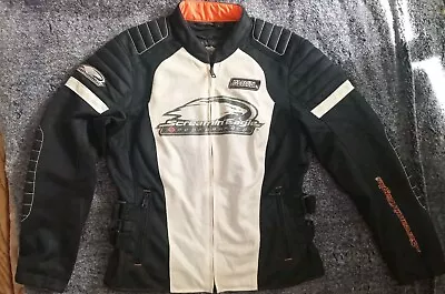 Harley Davidson Women's Screamin' Eagle Mesh Riding Jacket Large Full Zip Lined • $45