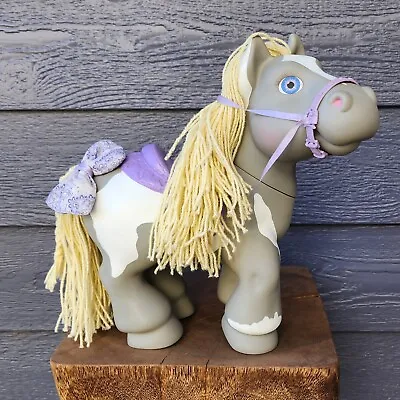 Vintage Crimp N Curl Gray Purple Pony Horse CPK Cabbage Patch Kids 12  1992 • $61.99