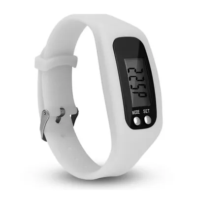 Portable Digital LCD Pedometer Watch Walking Fitness Tracker Wrist Band Watch • $11.33