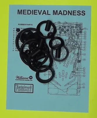 1997 Williams Medieval Madness Pinball Rubber Ring Kit • $27.99