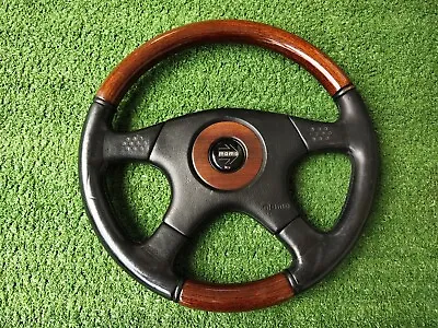 MOMO Steering Wheel  Olympic Ⅲ Wood Combination Leather Black Benz BMW Volvo.... • $200