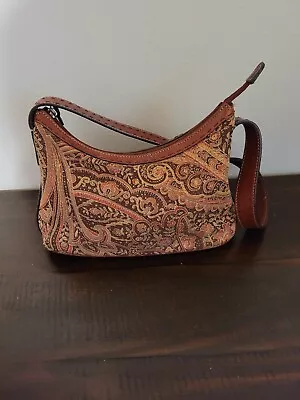 Vintage Fossil Floral Shoulder  Bag Purse • $22