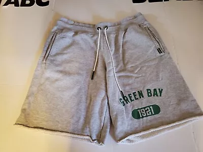 Nike Green Bay Packers NFL Shorts Men's Size XL Gray Drawstring Training Active • $29.99