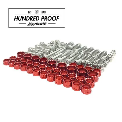 HUNDRED PROOF HARDWARE B Series Engine Bolt Kit B16a B18c B20 LS GSR [Red] • $199