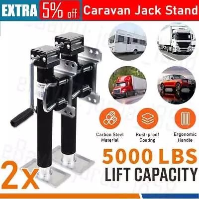 Trailer Caravan Jack Stand 5000lbs Jockey Wheel Draw Bar Fitment Heavy Duty AU • $148.99