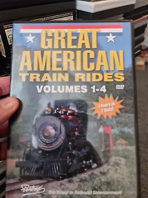 Great American Train Rides Volumes 1-4 (DVD) Railway DVD ~ Pentrex ~ US RailRoad • £30