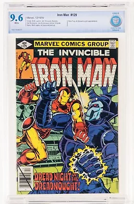 🔥 IRON MAN #129 CBCS 9.6 NICK FURY DREADNOUGHT SAL BUSCEMA WHITE PAGES Cgc 1979 • $44