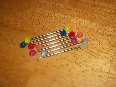 **CLEARANCE** 7 Pc. Industrial Barbell 14g COLORS • $7.50