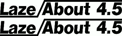 $20 • Buy  Quintrex Laze About 4.5 Fishing Boat Sticker Decal Marine Set Of 2