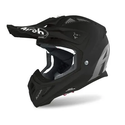 Airoh Helmet  Aviator Ace Color Black Matt MX Motocross Enduro Quad ATV Off Road • $273.47