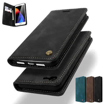 $10.89 • Buy For IPhone 7 8 Plus Case Flip Leather Magnetic Card Slot Wallet Stand Full Cover