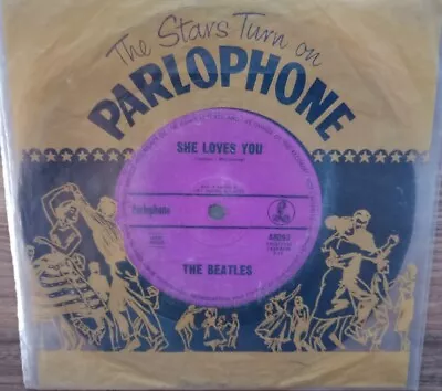 THE BEATLES  She Loves You - Australian Purple PARLOPHONE  • $30