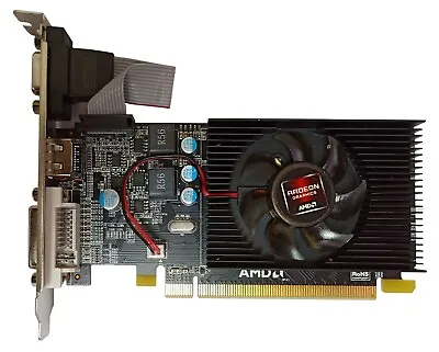 NEW AMD ATI Radeon HD7450 2GB VGA HDMI DVI PCIE Low Profile Gaming Video Card • $35