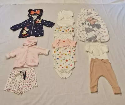 £9 • Buy Girls Baby Clothes Bundle - 0 To 3 Months - (Disney Baby, Dandelion, Next, F&F)