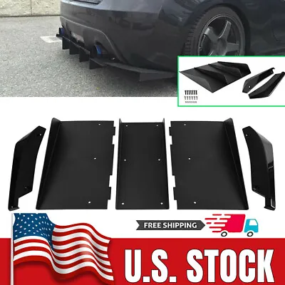 For Subaru WRX STI Rear Diffuser 4Fin Splitter Bumper Lip Spoiler + Rear Spats • $46.95