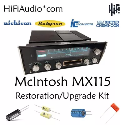 McIntosh MX115 Tuner Restoration Recap Repair Service Rebuild Kit Capacitor • $135