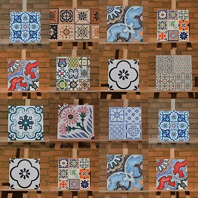 Victorian Mexican Style Rectified Matt Ceramic 30x30cm Wall And Floor Tiles • £186.37