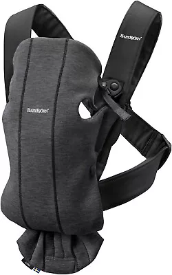 BabyBjörn 3D Jersey Baby Carrier Mini - Dark Grey SOFT Jersey • £47