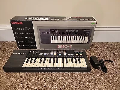 Vintage Casio SK-1 Sampling Keyboard Works Great W/ Box And AC Adapter See Desc • $124.95