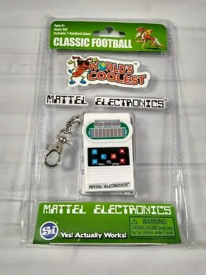 Classic Keychain Football Electronics Game Smallest Handheld Mattel Games New • $14.99