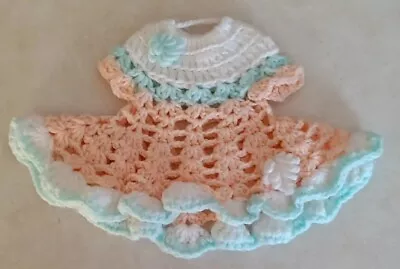 Vintage Crocheted Dress Shaped Pot Holder • $8