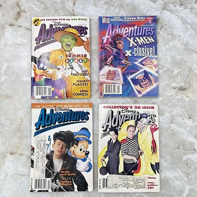 Disney Adventures Magazine Lot Of 4 Issues 93-95 Xmen - The Mask - Addams Family • $16.99