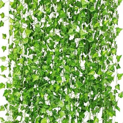 12 Pack Artificial Ivy 84Ft Ivy Garland Fake Vines For Room Decor Fake Plants • £7.59