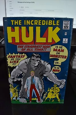 Incredible Hulk Omnibus Volume 1 Marvel Hardcover NEW SEALED Lee Kirby Ditko HTF • $0.99