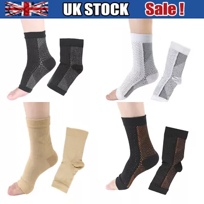 £4.95 • Buy Plantar Fasciitis Compression Socks Heel Foot Arch Pain Relief Support Pair NEW