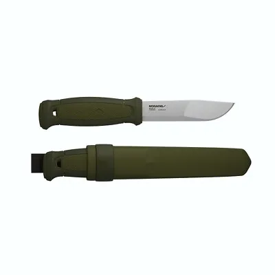 Morakniv Kansbol Fixed Blade Knife 4.3  Clip Point SS  Od Green  Polymer Sheath • $105