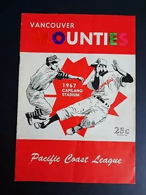 Vancouver Mounties Baseball 1967 Pacific Coast League Program. READ • $3.63