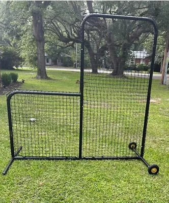 6 X 6 L Screen Baseball Pitching Net For Batting Cage Pitching Screen Backstop • $160.26