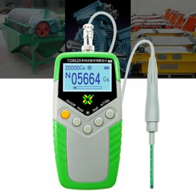 $78.85 • Buy Digital Gauss Meter Magnetometer Surface Magnetic Field Tester Radial Hall Probe