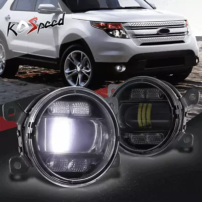 Smoked Lens Full LED Projector Bumper Fog Lights For 05-22 Ranger Mustang CR-V • $66.48